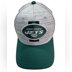 NFL New Era 39Thirty New York Jets Ball Cap Trucker Hat Grey & Green  Med/Large